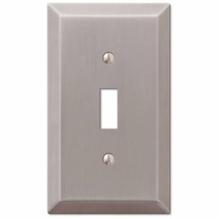 1 Toggle Brushed Nickel Wall Plate